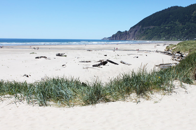 Manzanita Beach and Neahkahnie Mountain by Eli Duke