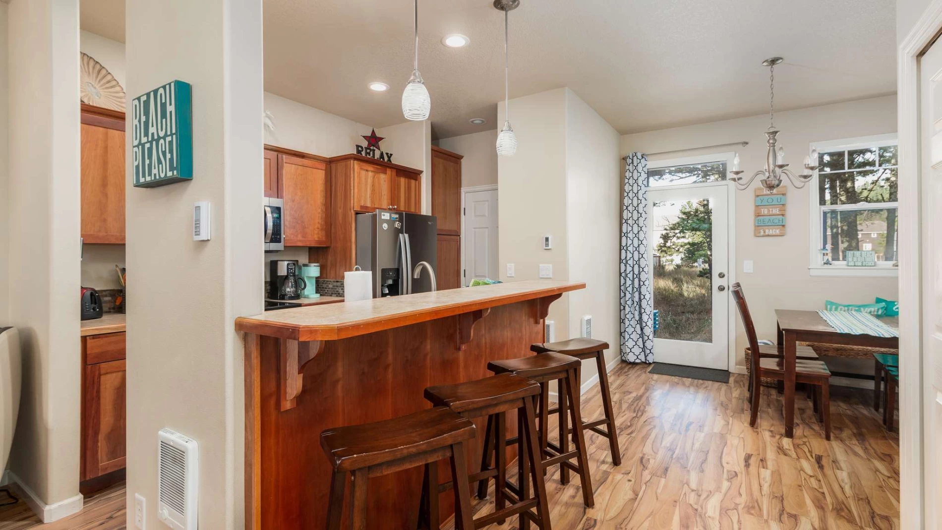 Kitchen and dining area