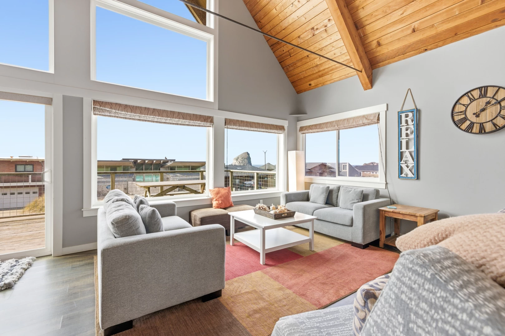 Ocean-view living room