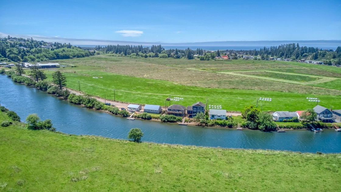 Riverfront valley view