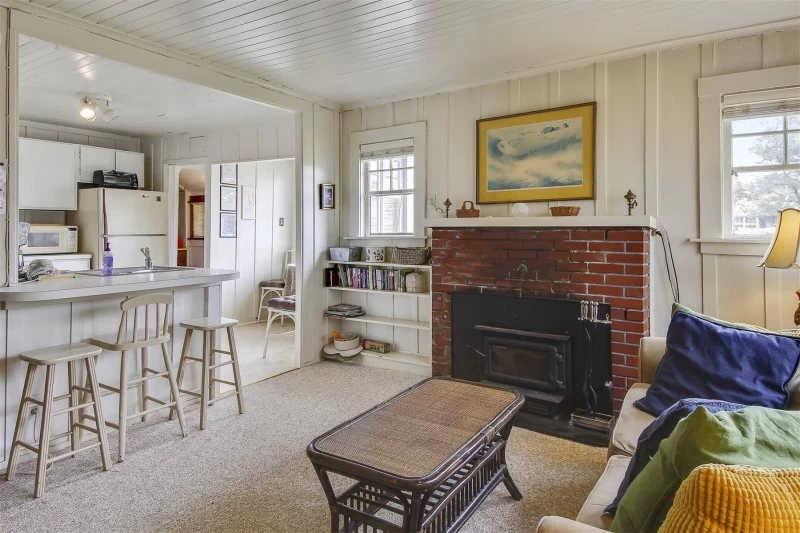 Open-concept living and kitchen