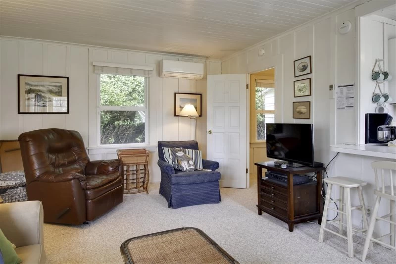 Cozy living room with TV