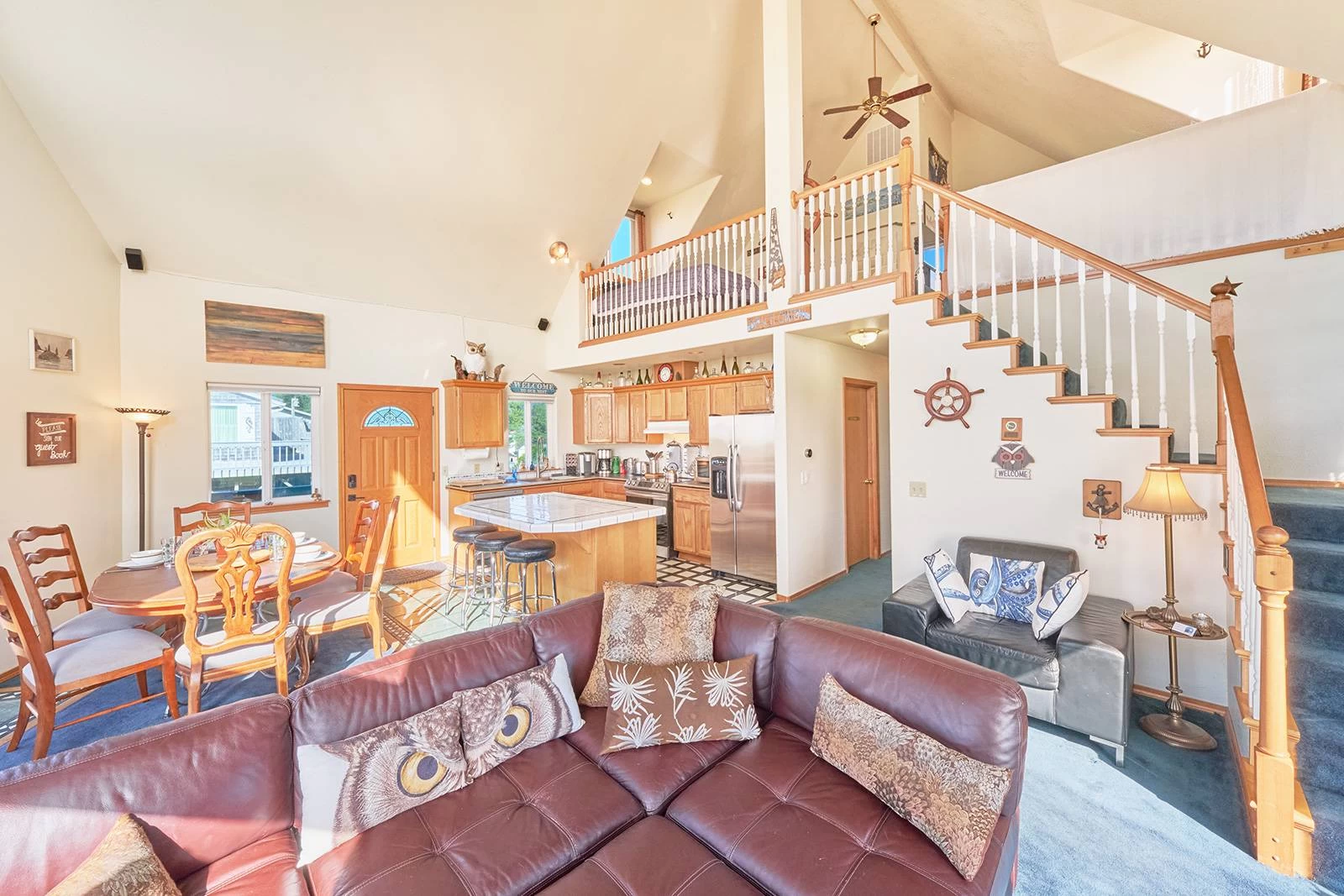 Open-concept living area