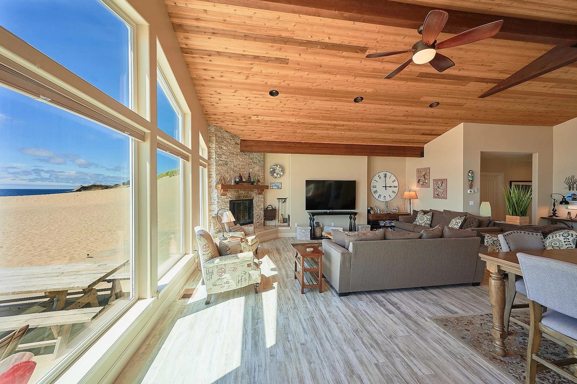 Beachfront living room