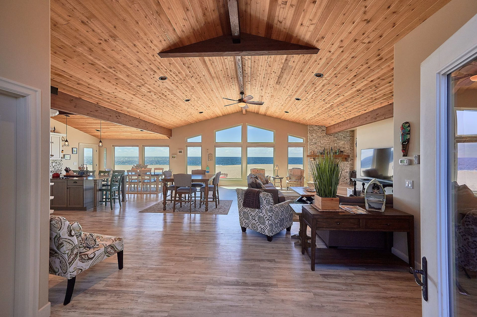 Ocean-view great room