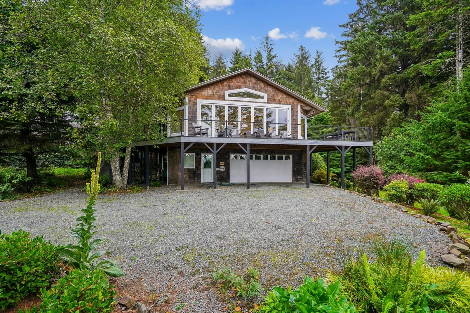 Waterfront cottage exterior
