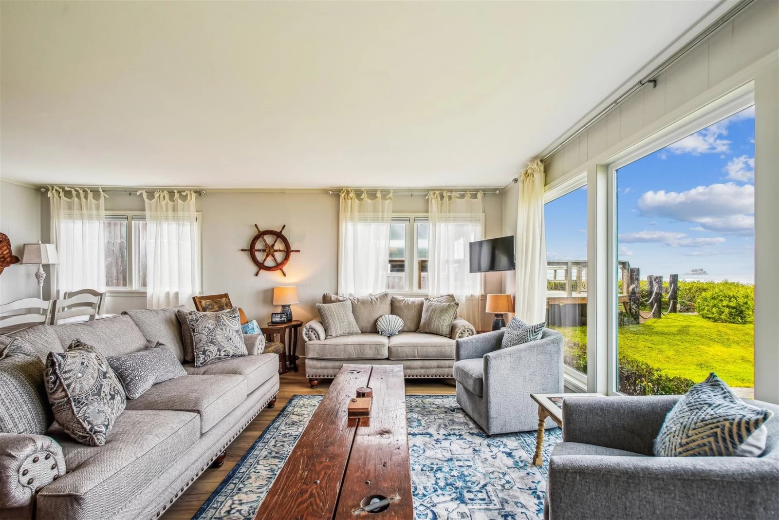 Waterfront living room