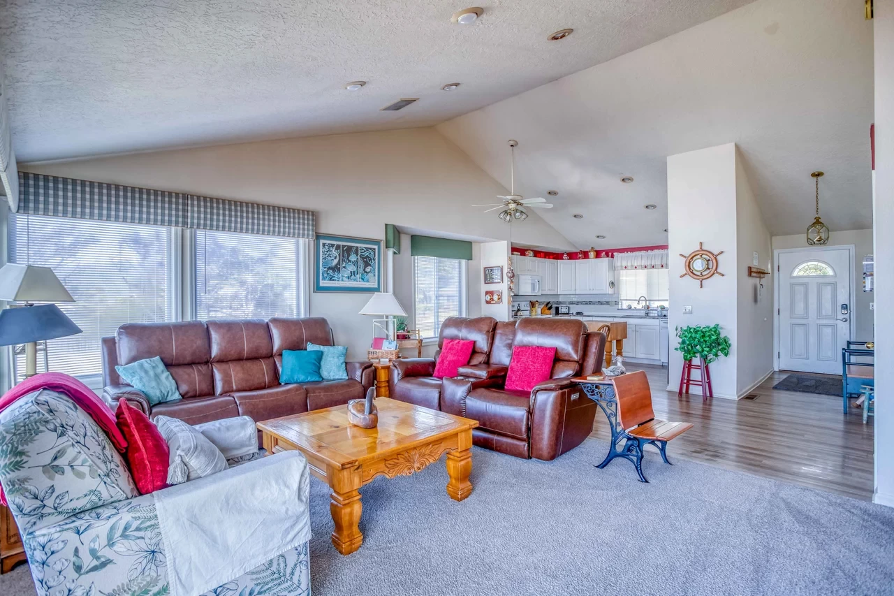 Open-concept living area